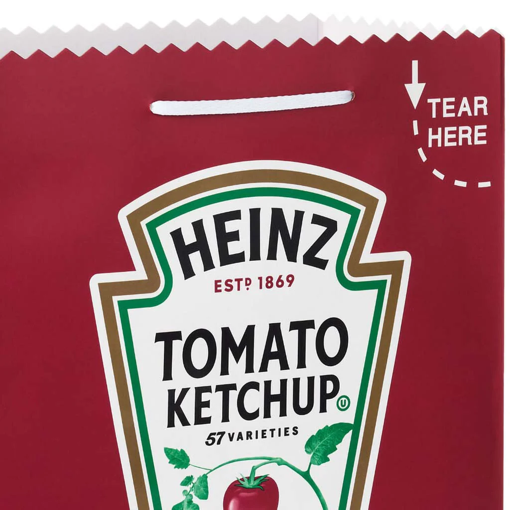 Hallmark : 13" Heinz™ Ketchup and Mustard 2-Pack Large Gift Bag Bundle - Image 4