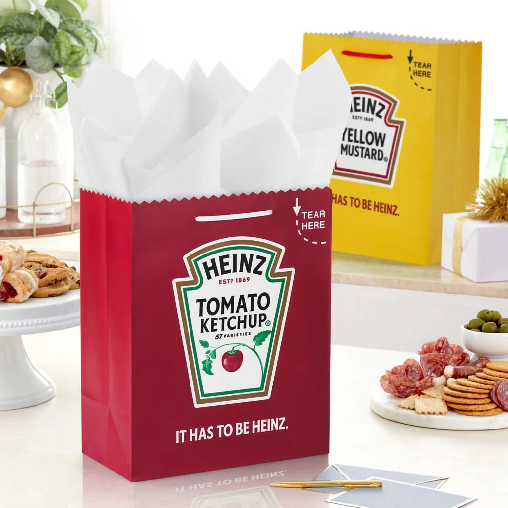 Hallmark : 13" Heinz™ Ketchup and Mustard 2-Pack Large Gift Bag Bundle - Image 5