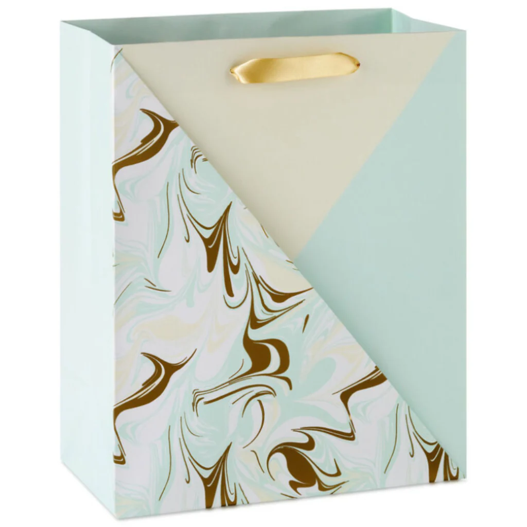 Hallmark : 13" Marbled Neutral Color Block Large Gift Bag