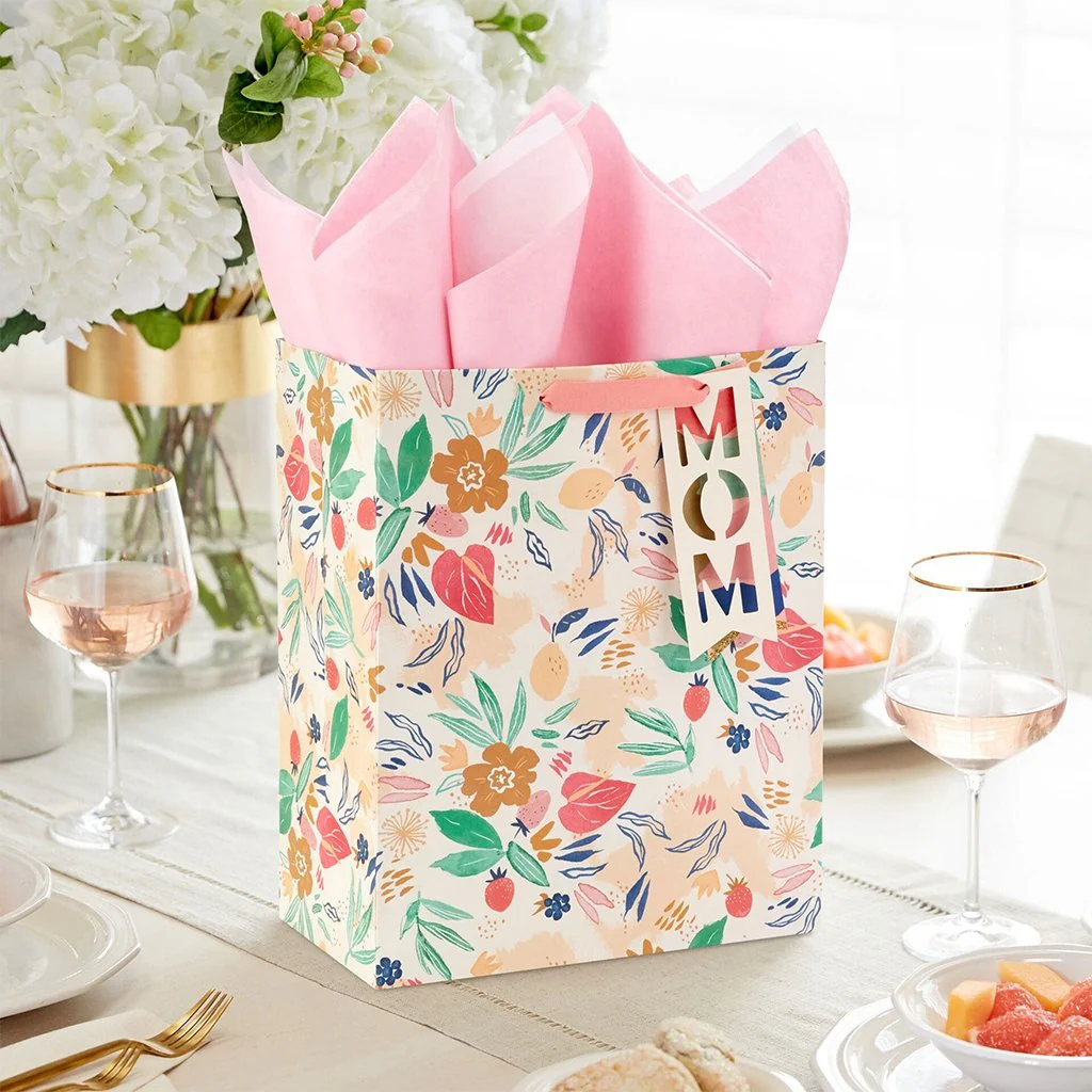 Hallmark : 13" Mom Floral Large Gift Bag With Tissue Paper - Image 2