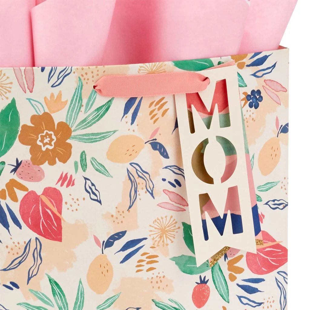 Hallmark : 13" Mom Floral Large Gift Bag With Tissue Paper - Image 4