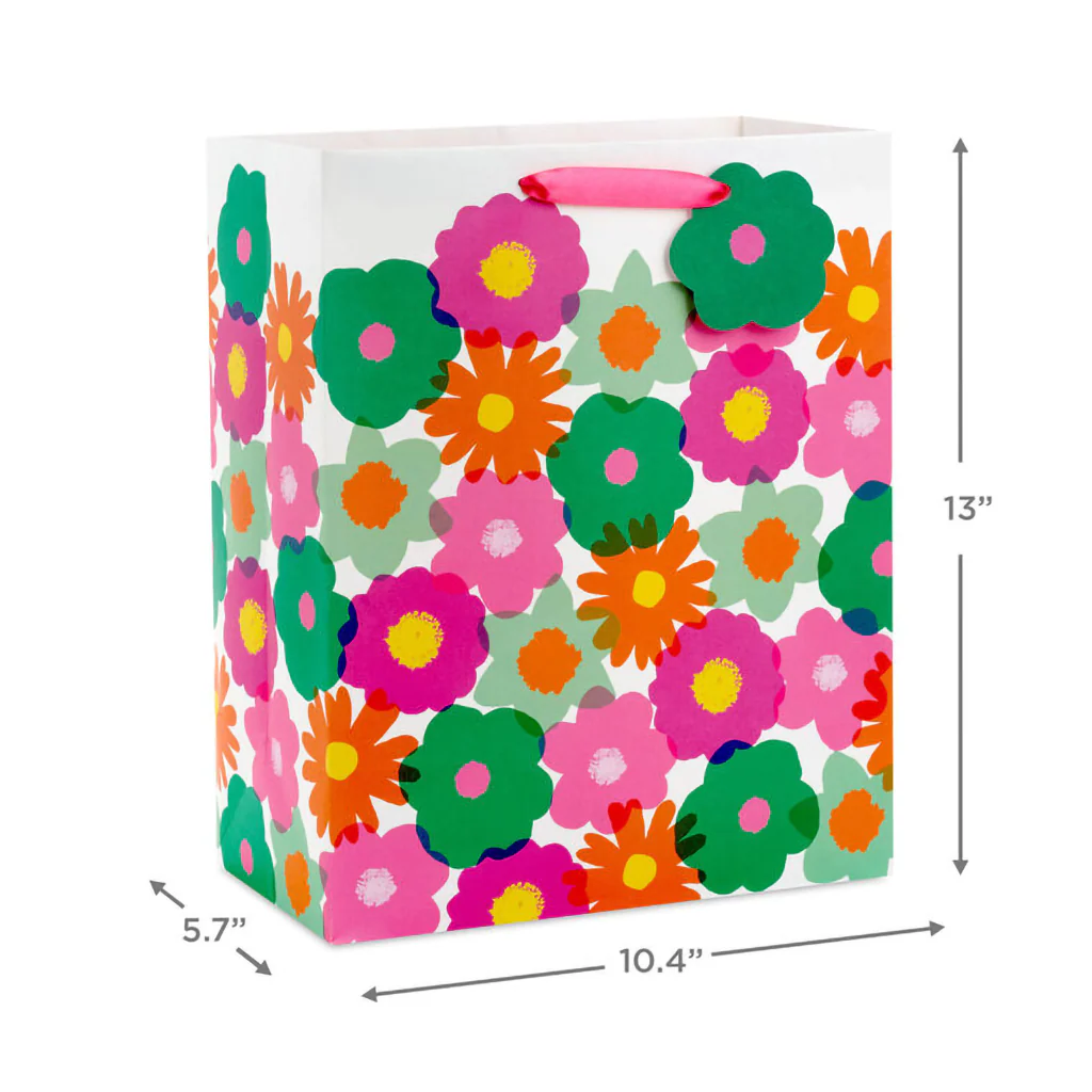 Hallmark : 13" Whimsical Blooms Large Gift Bag - Image 3