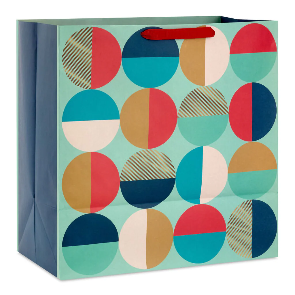 Hallmark : 15" Modern Semi-Circles Extra-Deep Gift Bag - Image 4