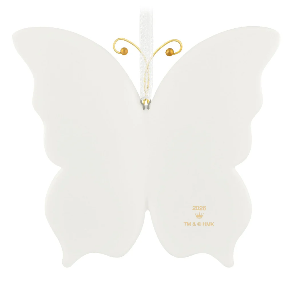 Hallmark : 2026 Keepsake 10th Anniversary Brilliant Butterflies Porcelain and Metal Ornament (54) - Image 3