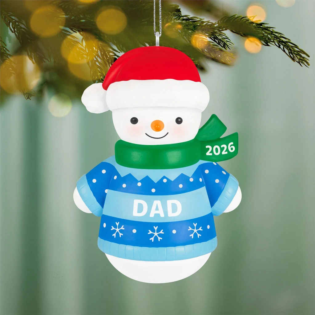 Hallmark : 2026 Keepsake Dad Snowman 2026 Ornament (86)