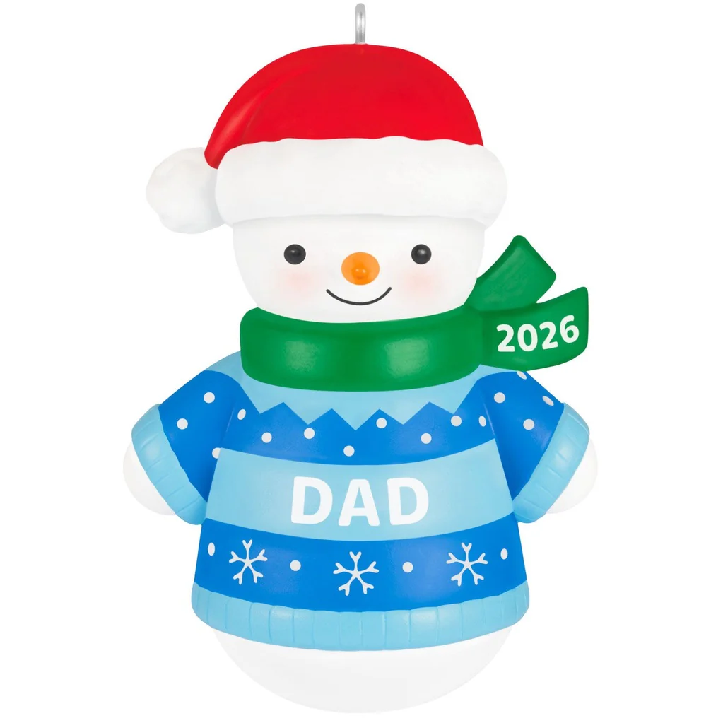 Hallmark : 2026 Keepsake Dad Snowman 2026 Ornament (86) - Image 2