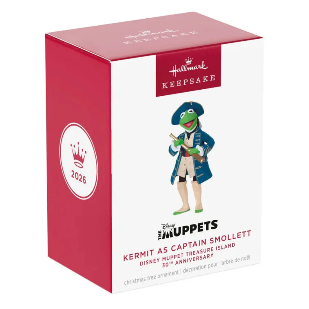Hallmark : 2026 Keepsake Disney Muppet Treasure Island 30th Anniversary Kermit as Captain Smollett Ornament (175) - Image 5