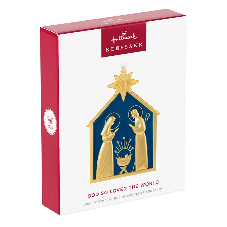 Hallmark : 2026 Keepsake God So Loved the World Nativity Metal Ornament (129) - Image 5