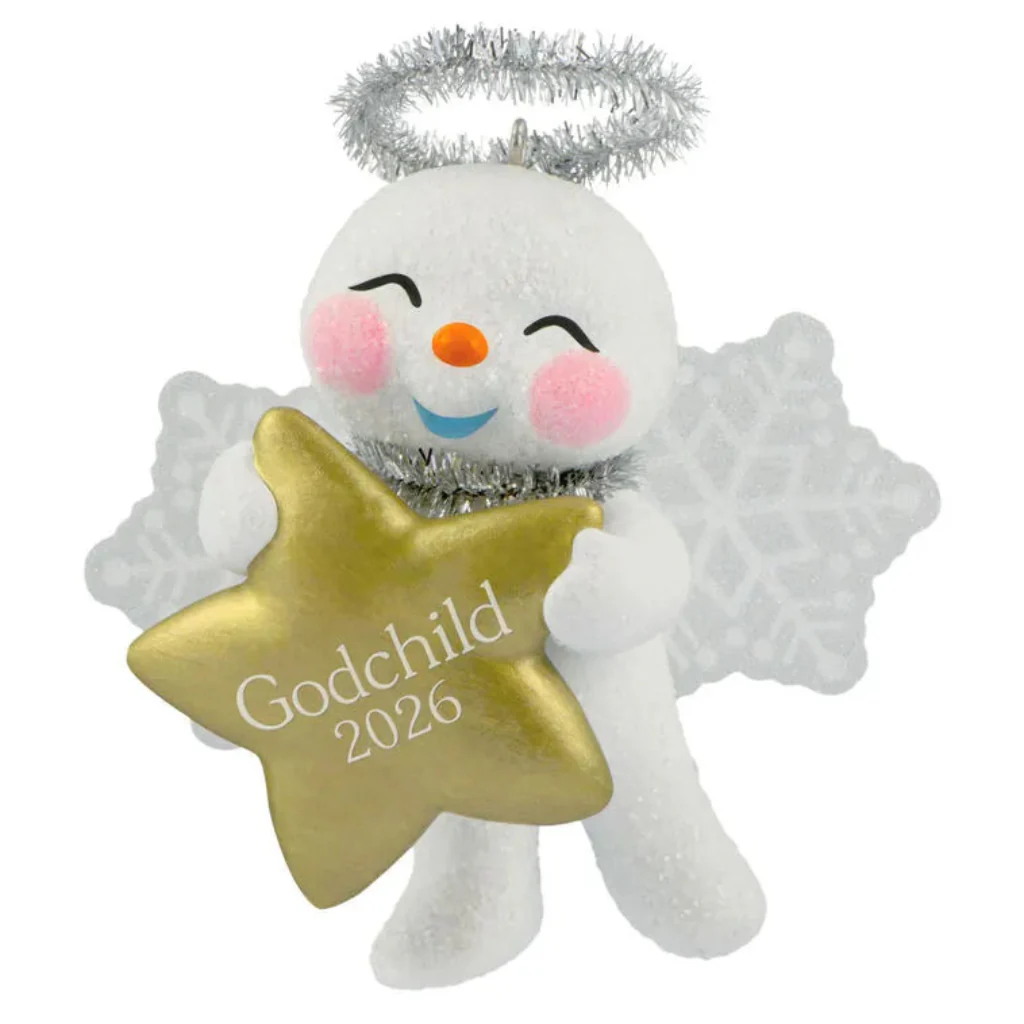 Hallmark : 2026 Keepsake Godchild Snow Angel 2026 Ornament (130) - Image 2