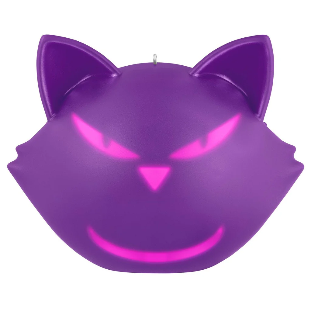 Hallmark : 2026 Keepsake Halloween Cat-itude Ornament With Light and Sound (398)
