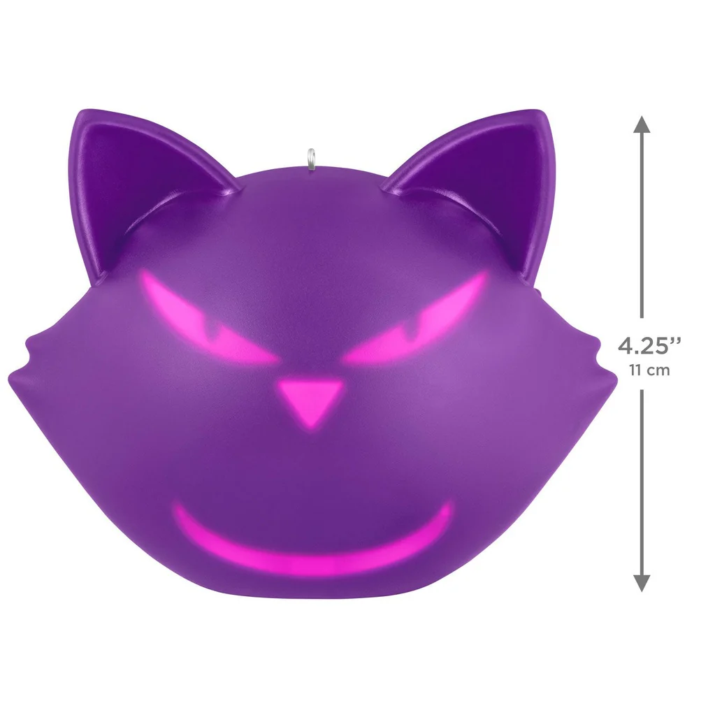 Hallmark : 2026 Keepsake Halloween Cat-itude Ornament With Light and Sound (398) - Image 3
