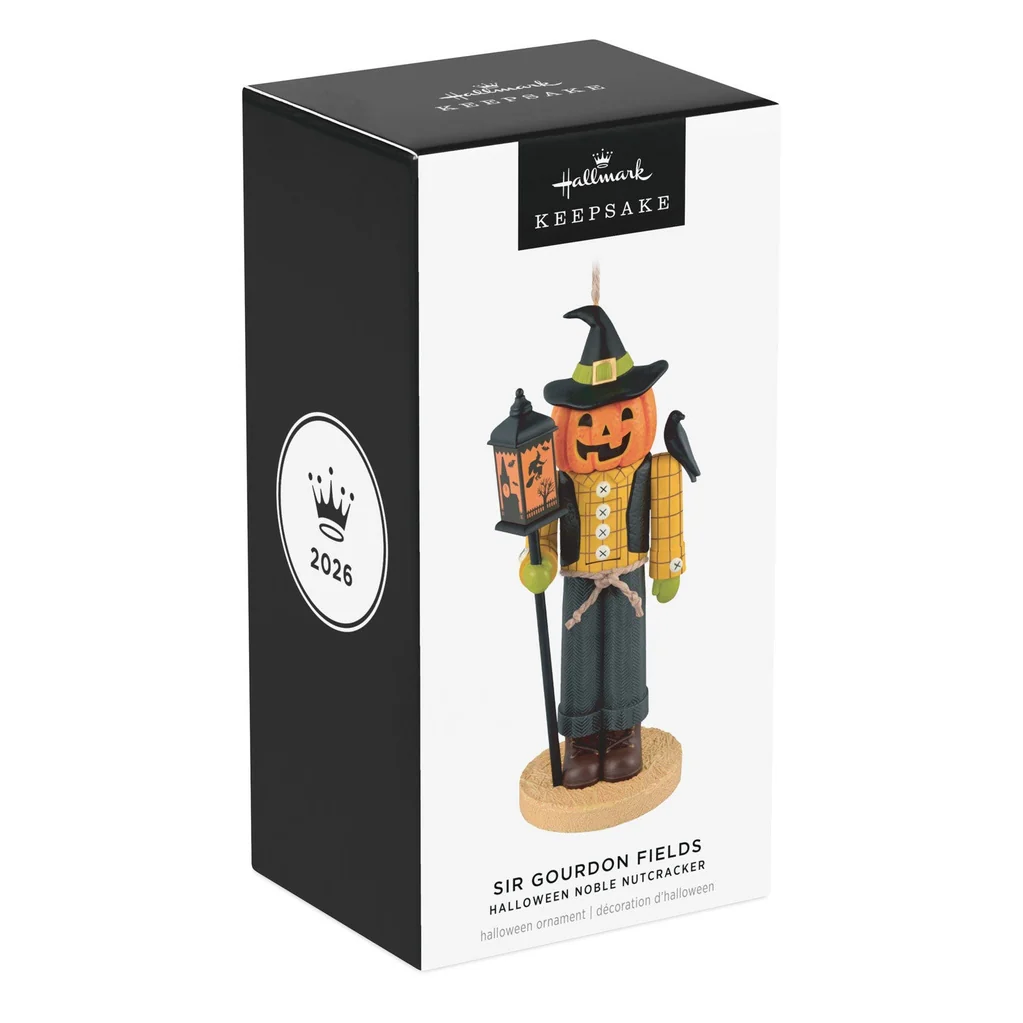 Hallmark : 2026 Keepsake Halloween Noble Nutcracker Sir Gourdon Fields Ornament (406) - Image 4