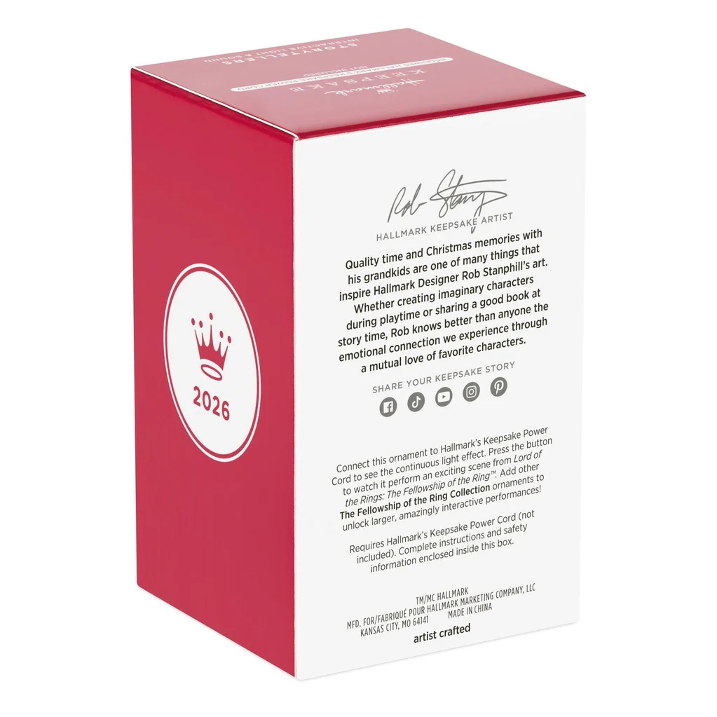Hallmark : 2026 Keepsake Lord of the Rings: The Fellowship of the Ring™ Collection Frodo Baggins™ Ornament With Light and Sound (117) - Image 6