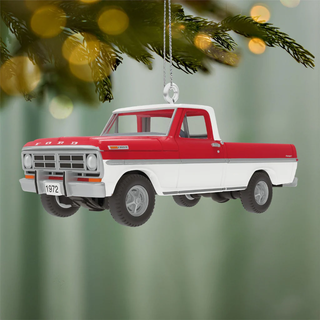 Hallmark : 2026 Keepsake Mini Lil' American Trucks 1972 Ford F-100 2026 Metal Ornament, 0.75" (342)