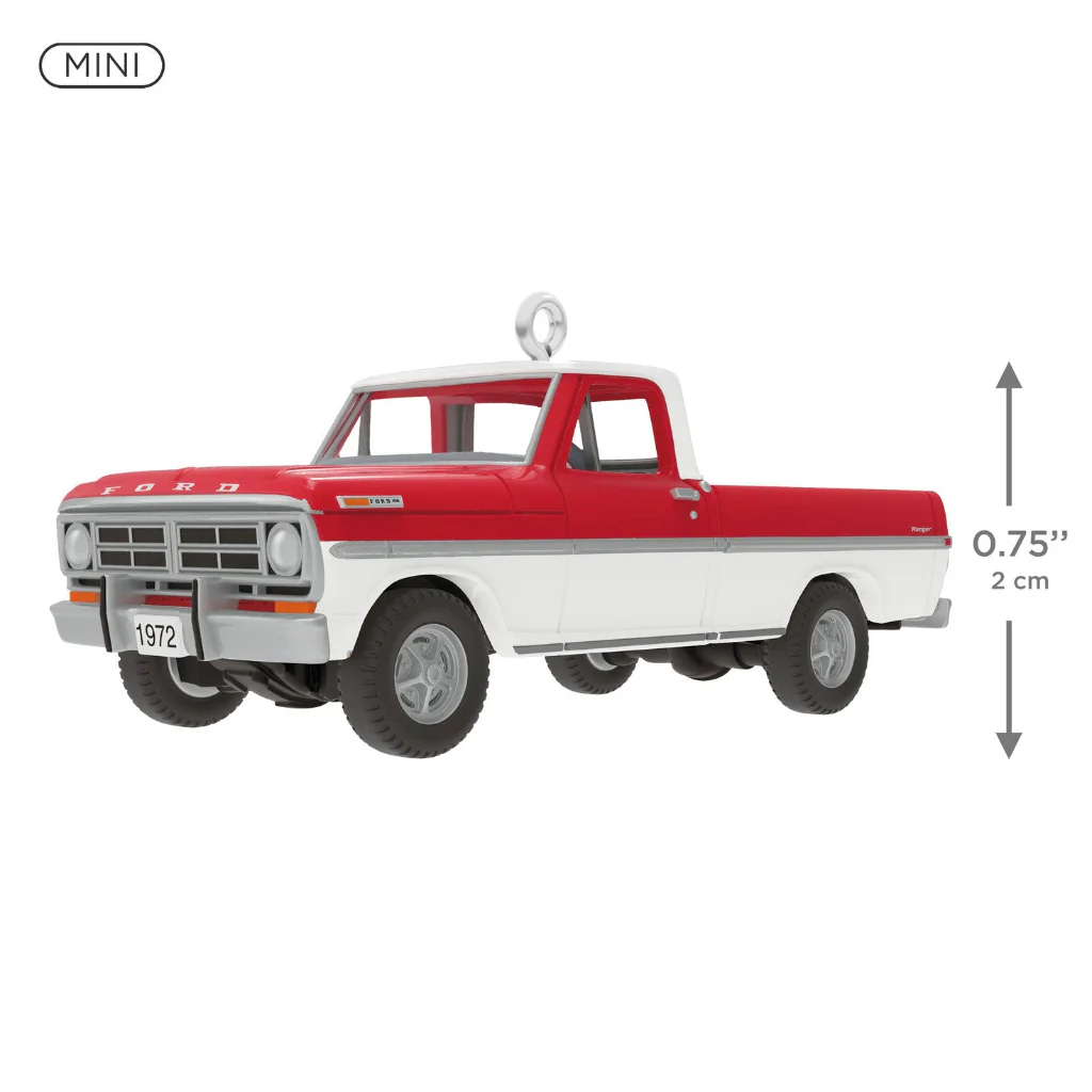 Hallmark : 2026 Keepsake Mini Lil' American Trucks 1972 Ford F-100 2026 Metal Ornament, 0.75" (342) - Image 5