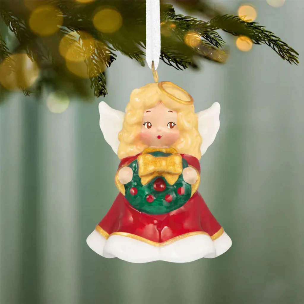 Hallmark : 2026 Keepsake Mini O Little Angel! Porcelain Ornament, 1" (361)