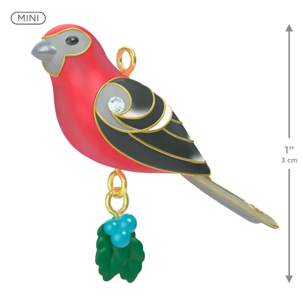 Hallmark : 2026 Keepsake Mini Pine Grosbeak Ornament, 1" (364) - Image 2