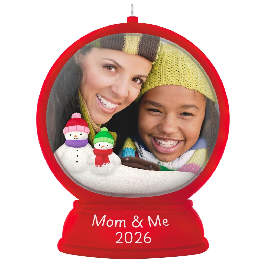 Hallmark : 2026 Keepsake Mom and Me Snow Globe 2026 Photo Frame Ornament (207) - Image 2