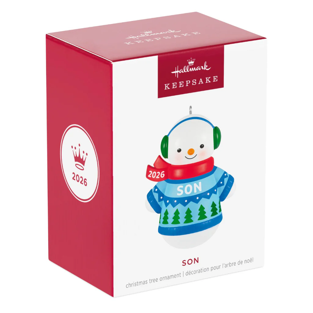 Hallmark : 2026 Keepsake Son Snowman 2026 Ornament (280) - Image 5