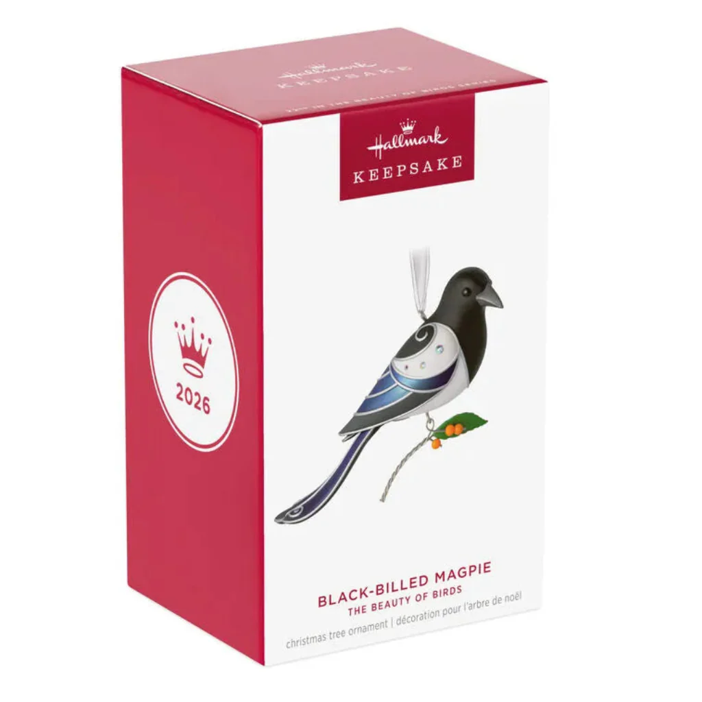 Hallmark : 2026 Keepsake The Beauty of Birds Black-Billed Magpie Ornament (48) - Image 4