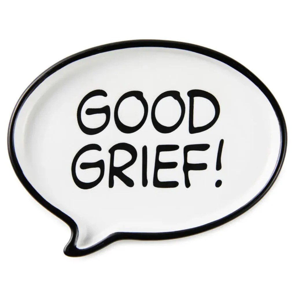 Hallmark : Peanuts® Good Grief! Word Bubble Trinket Dish - Image 2