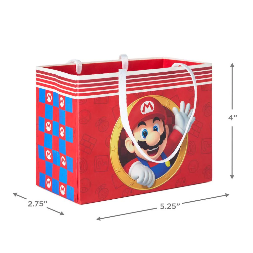 Hallmark : 4" Nintendo Super Mario™ Friends Mini Horizontal Gift Bag Bundle, Set of 18 - Image 3