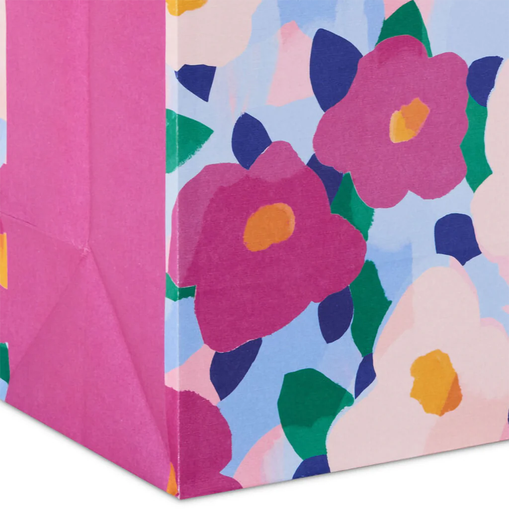 Hallmark : 9.6" Bold Floral Print Medium Gift Bag - Image 4