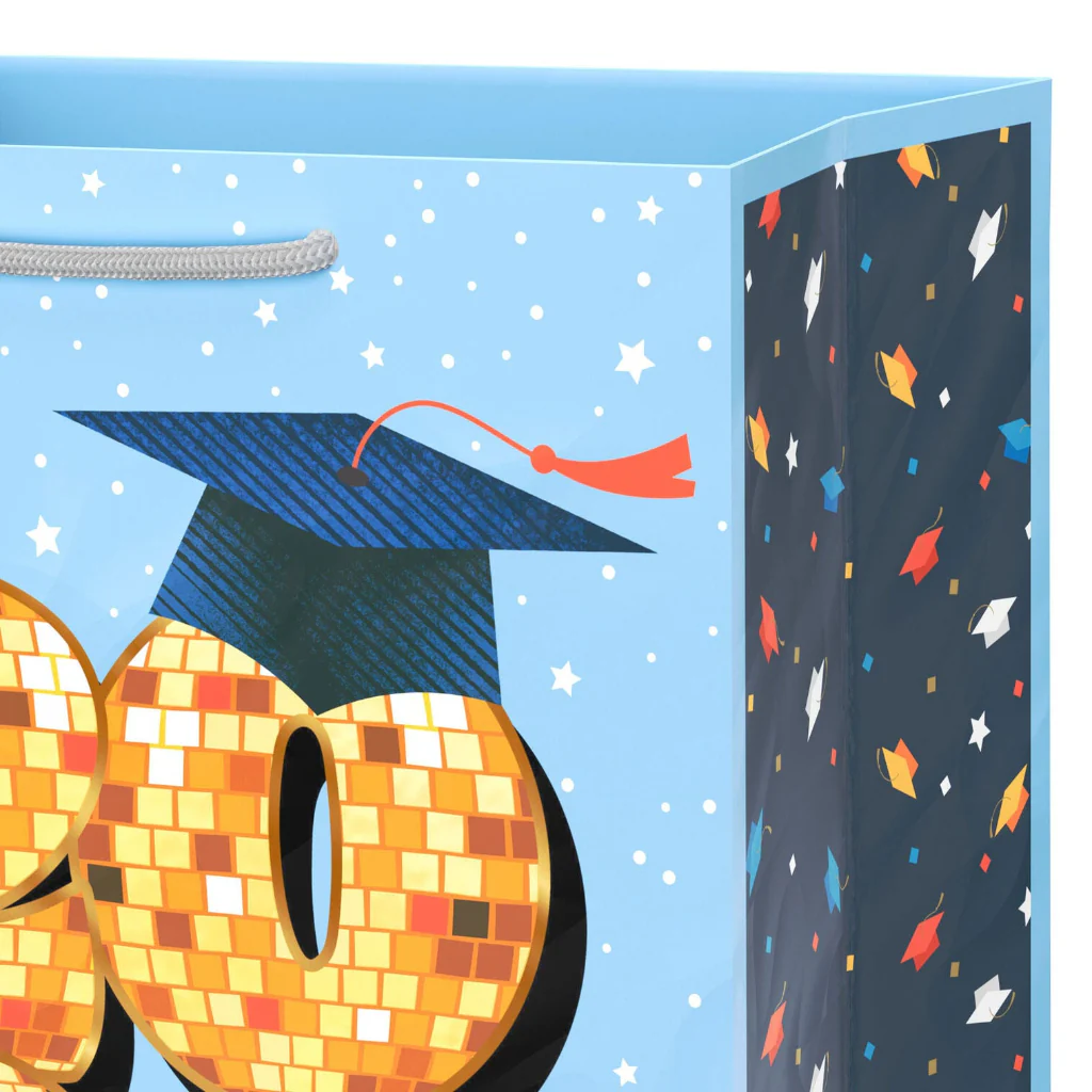 Hallmark : 9.6" Disco Ball 2026 Medium Graduation Gift Bag - Image 4