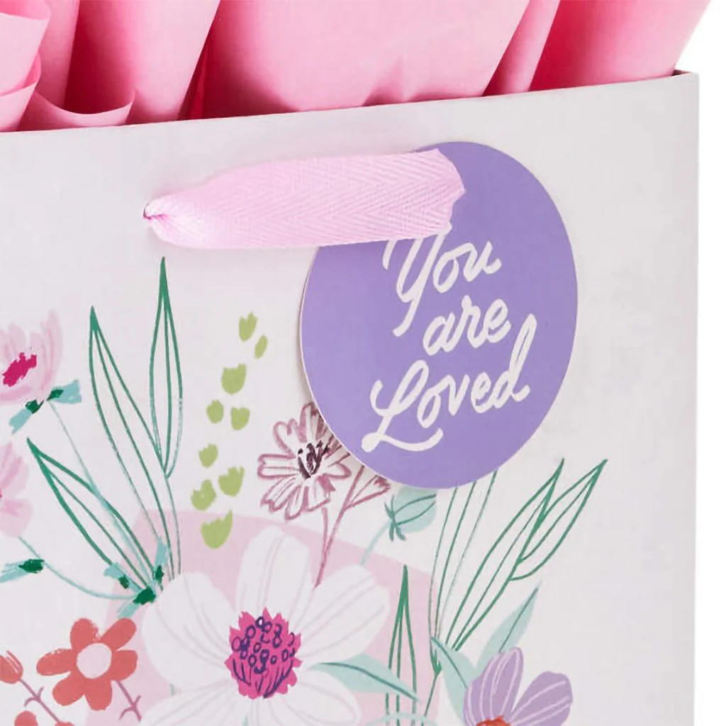 Hallmark : 9.6" Fresh Flower Bouquet Medium Gift Bag With Tissue Paper - Image 4