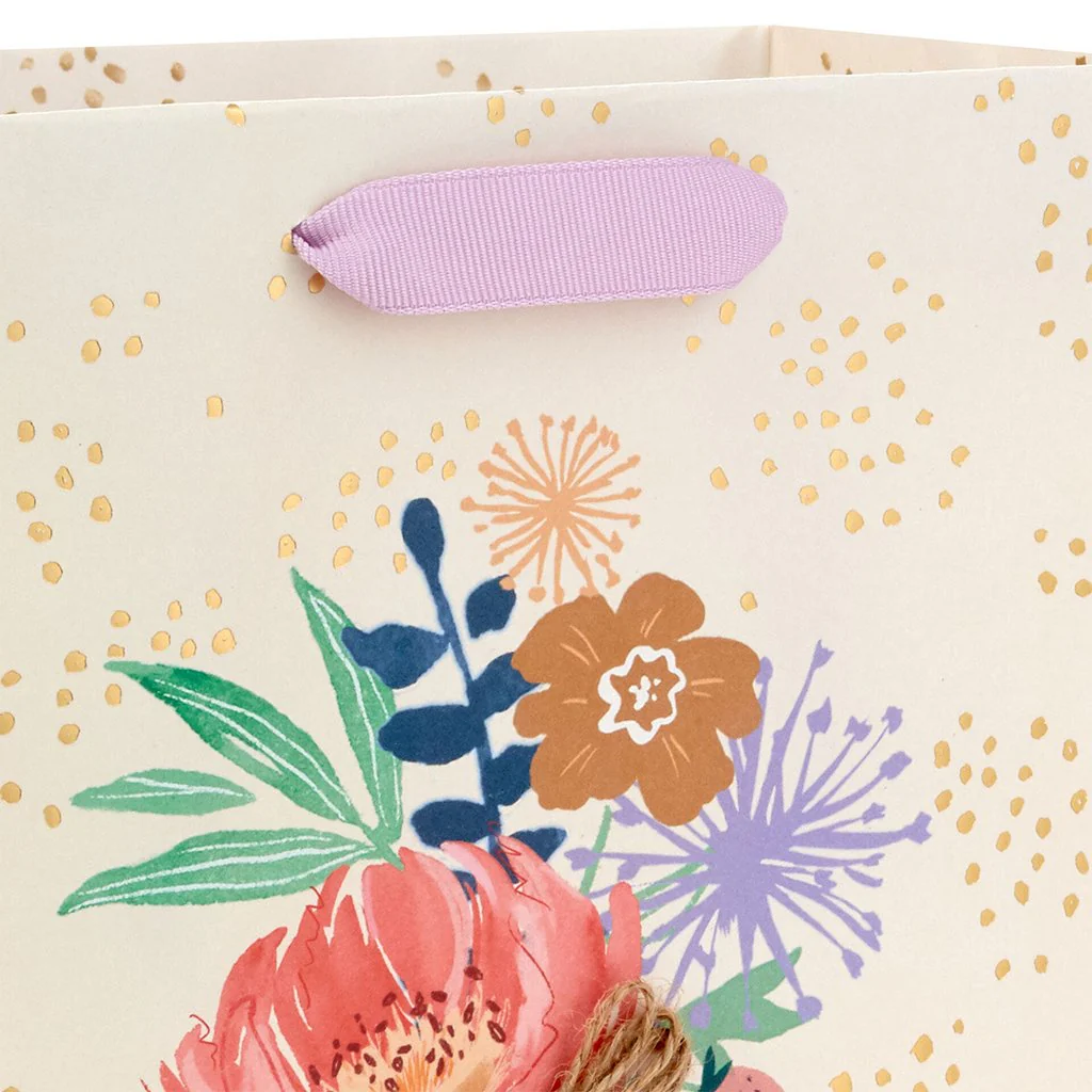 Hallmark : 9.6" Illustrated Bouquet Medium Gift Bag - Image 4