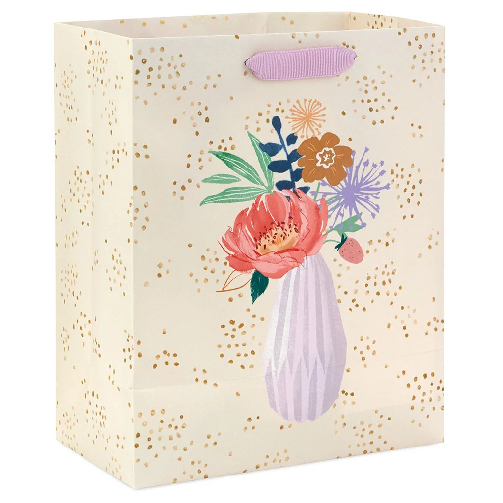 Hallmark : 9.6" Illustrated Bouquet Medium Gift Bag - Image 6