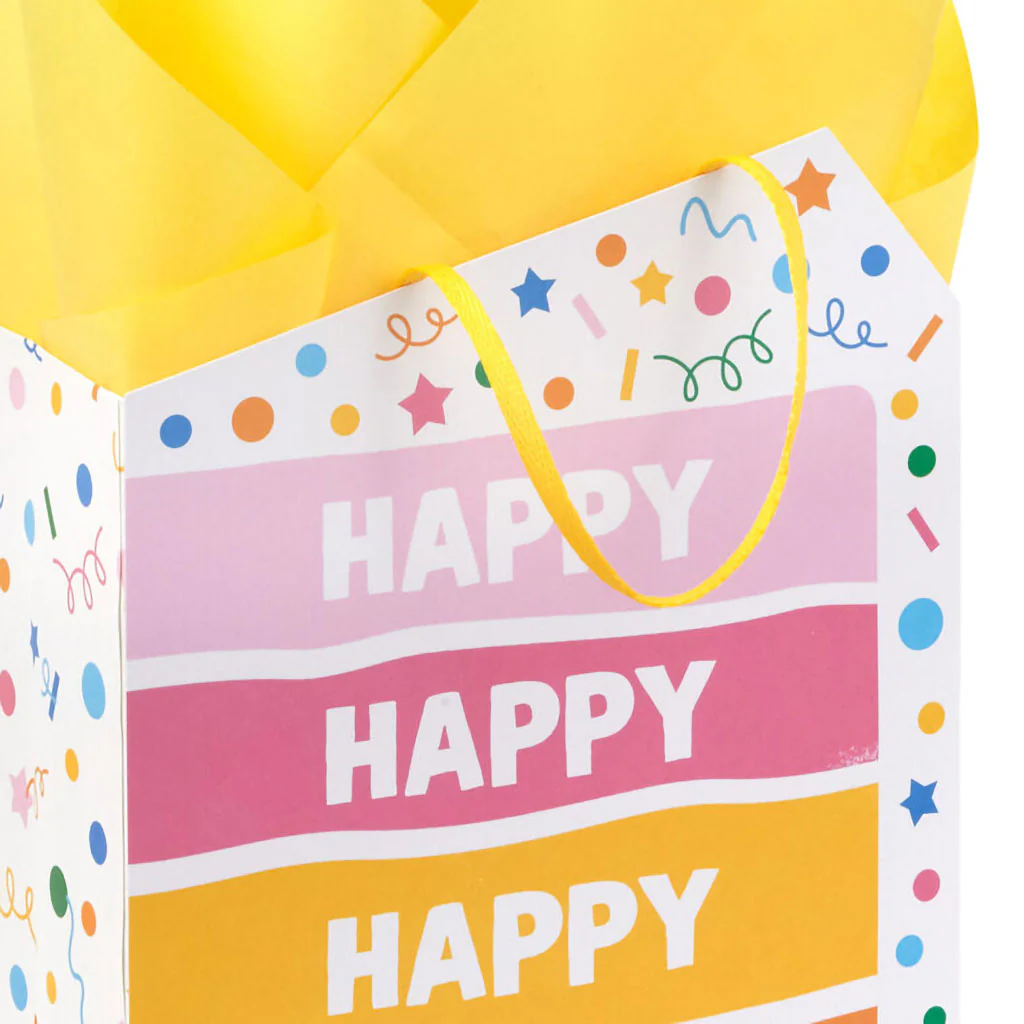 Hallmark : 9" Happy Cake Day Medium Birthday Gift Bag With Tissue Paper - Image 4