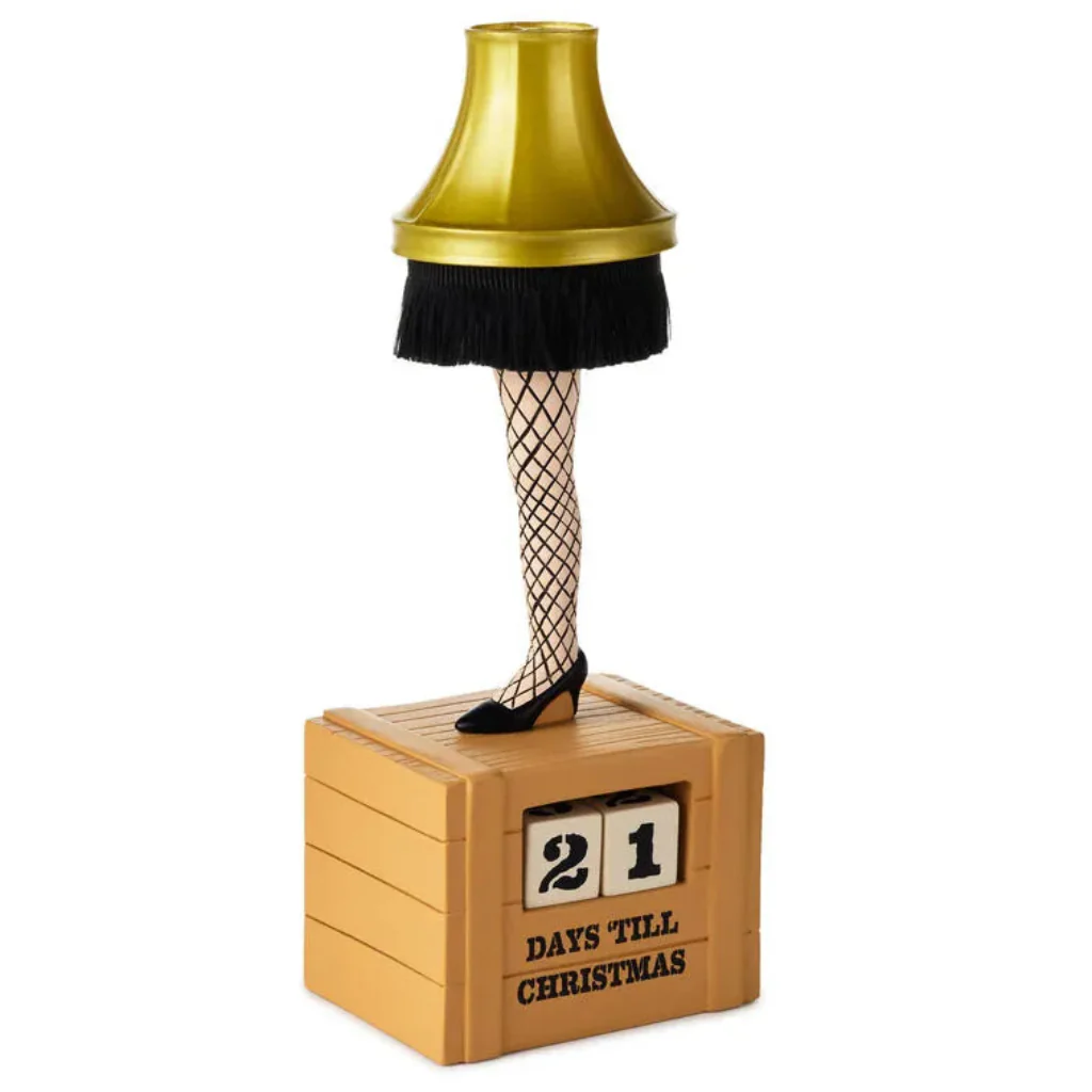 Hallmark : A Christmas Story™ Leg Lamp Christmas Countdown Calendar Figurine With Light - Image 4