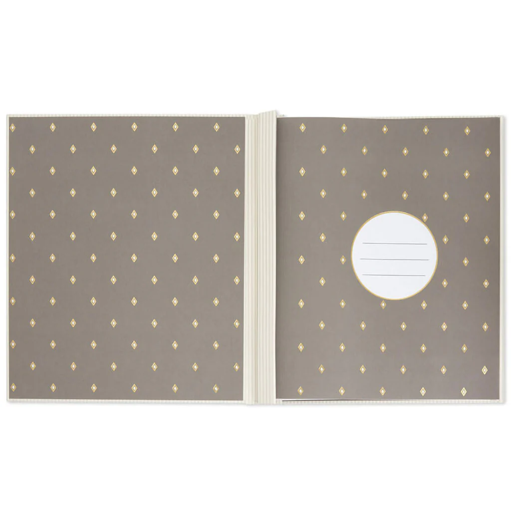 Hallmark : A Life Remembered Taupe Striped Refillable Photo Album - Image 3