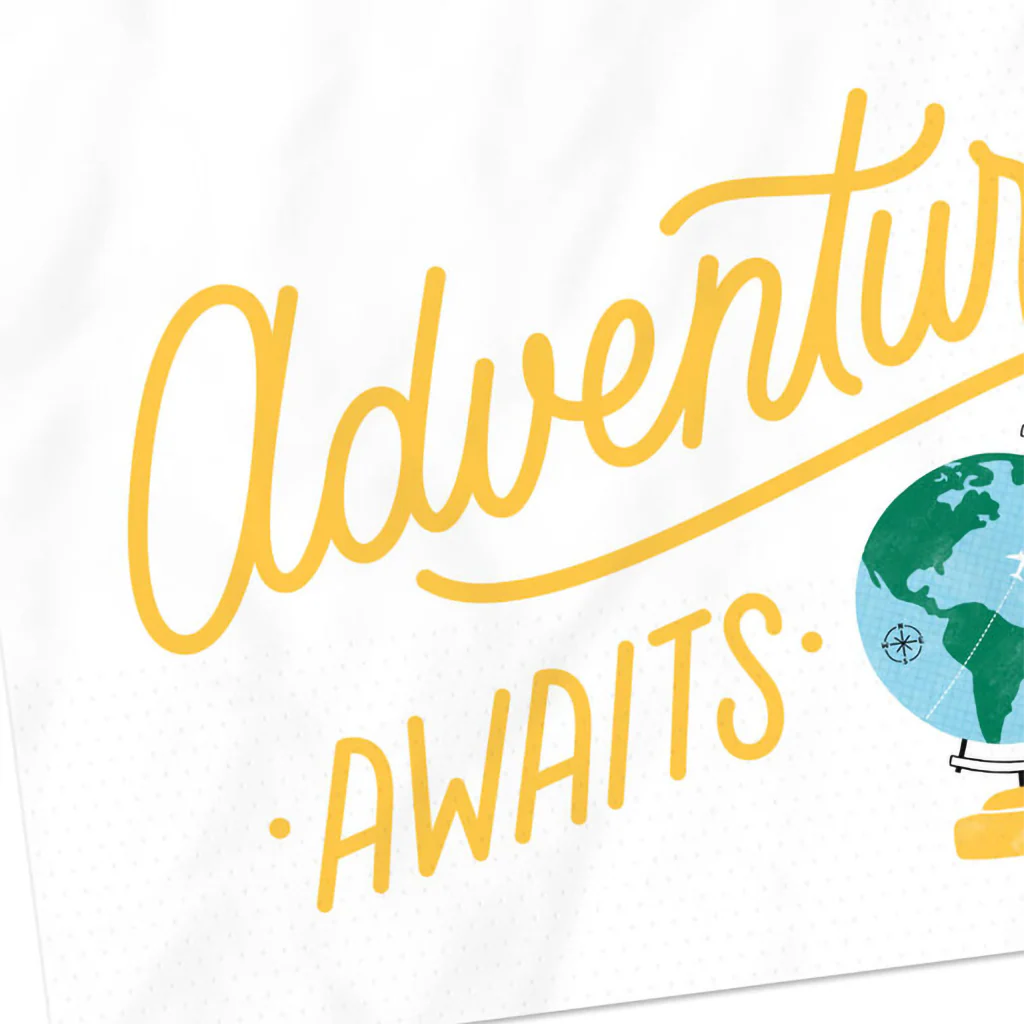 Hallmark : Adventure Awaits Globe Graduation Cocktail Napkins, Pack of 20 - Image 2