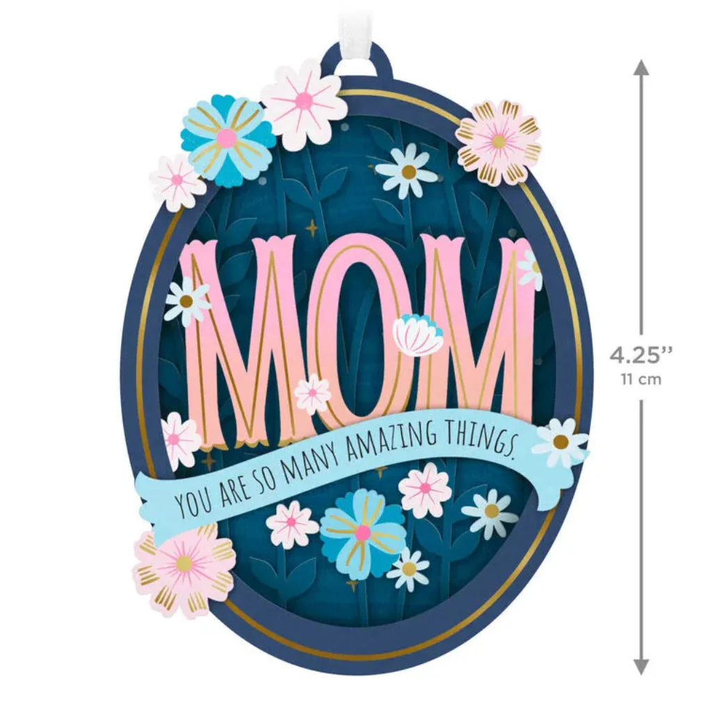 Hallmark : 2026 Keepsake  Amazing Mom Papercraft Ornament (20) - Image 3