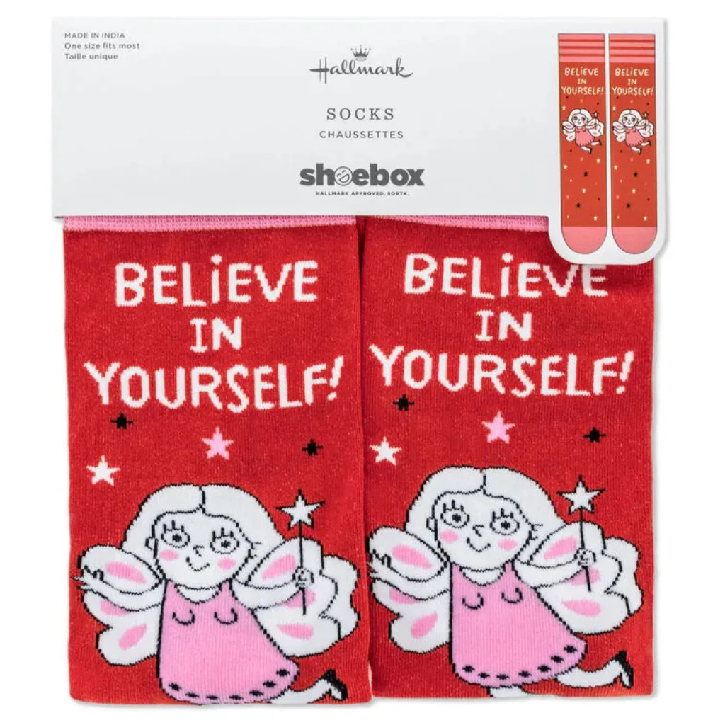 Hallmark : Believe in Yourself Novelty Crew Socks