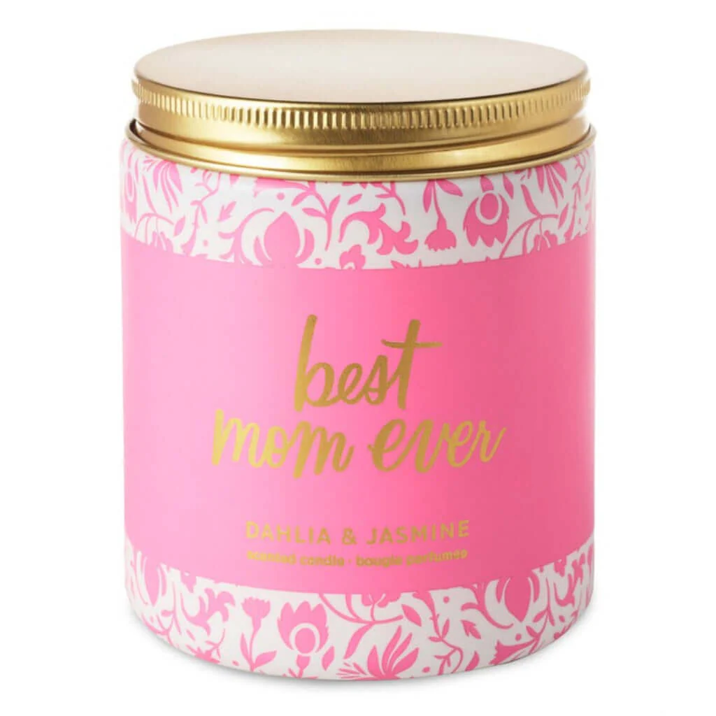 Hallmark : Best Mom Ever Dahlia and Jasmine Scented Jar Candle, 7 oz.