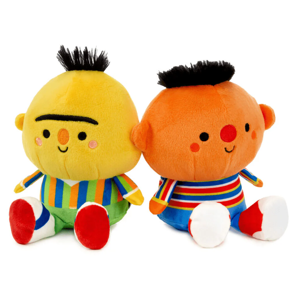 Hallmark : Better Together Sesame Street Bert and Ernie Magnetic Plush Pair, 5.25" H