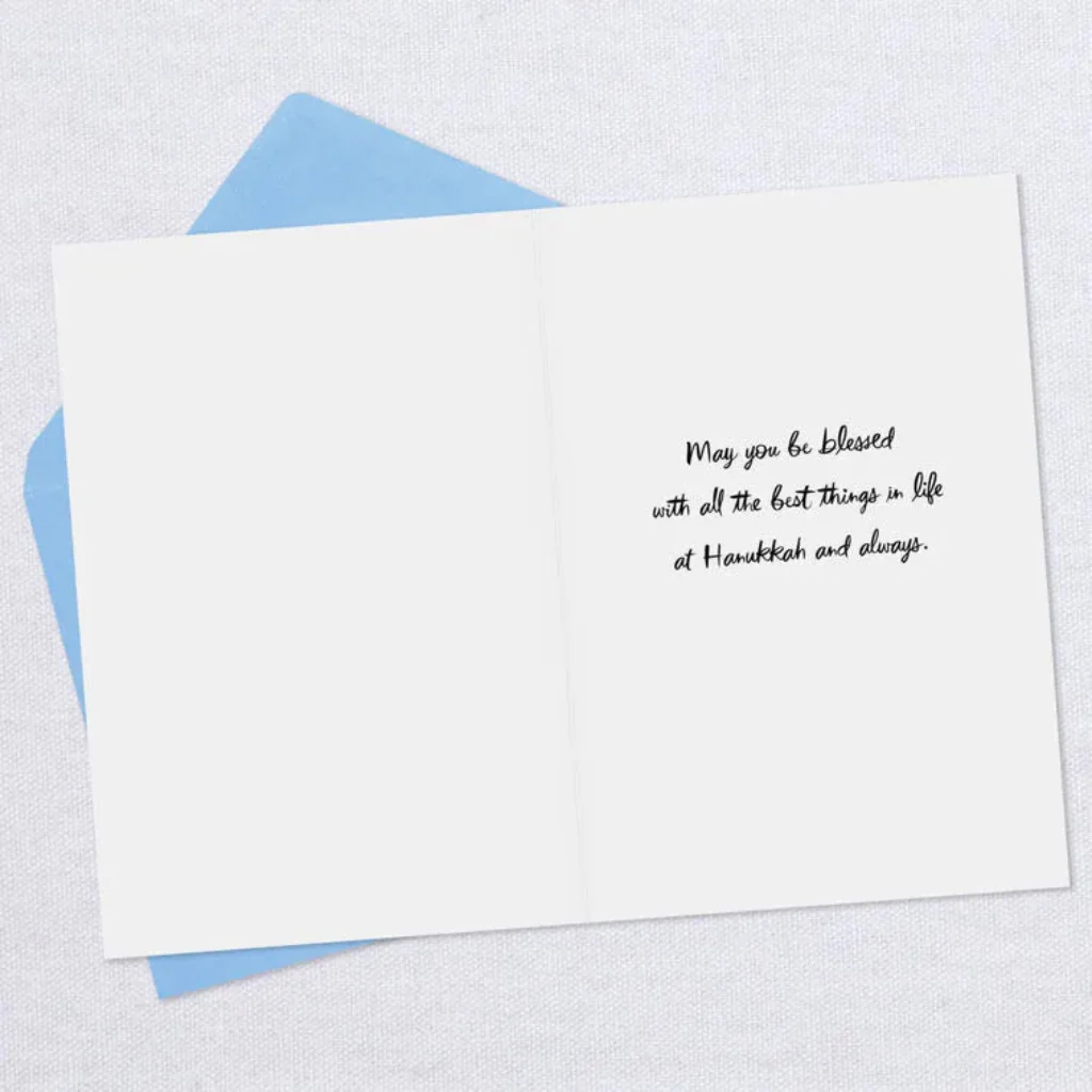 Hallmark : Blue White Stars of David Hanukkah Cards - Image 2