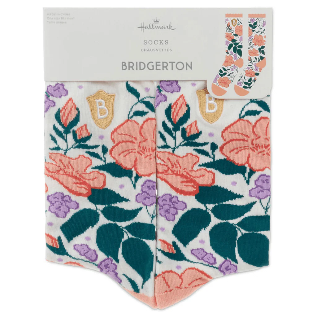 Hallmark : Bridgerton Colorful Floral Socks - Image 2