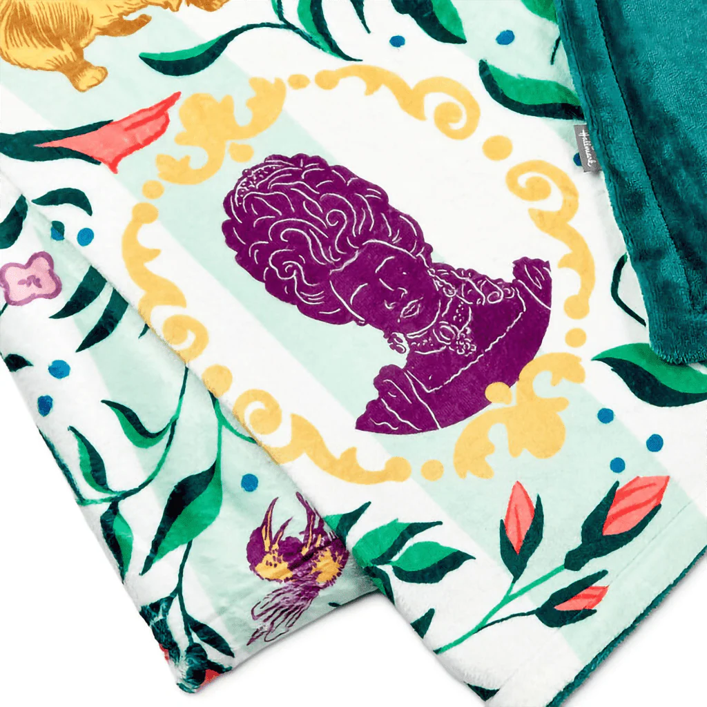Hallmark : Bridgerton Ton Silhouettes on Floral Blanket, 50x60 - Image 3