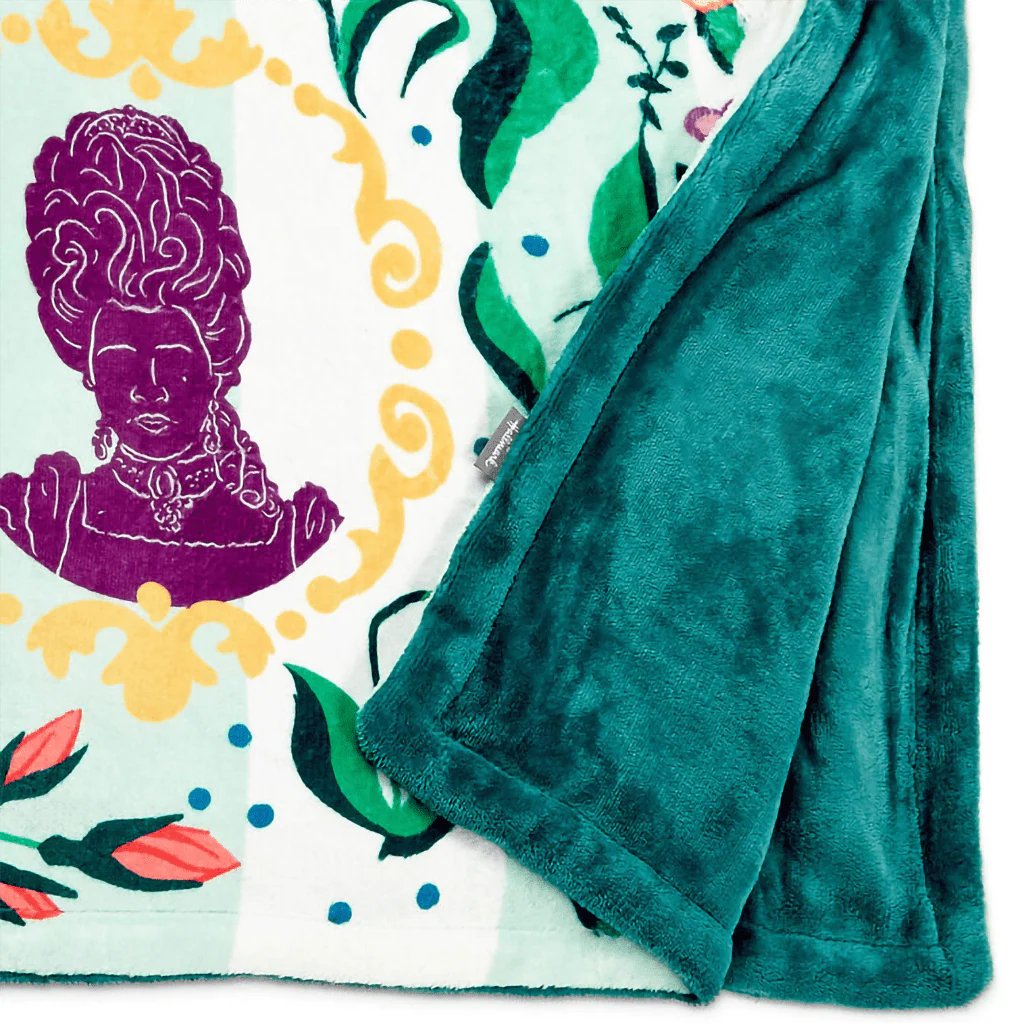 Hallmark : Bridgerton Ton Silhouettes on Floral Blanket, 50x60 - Image 4