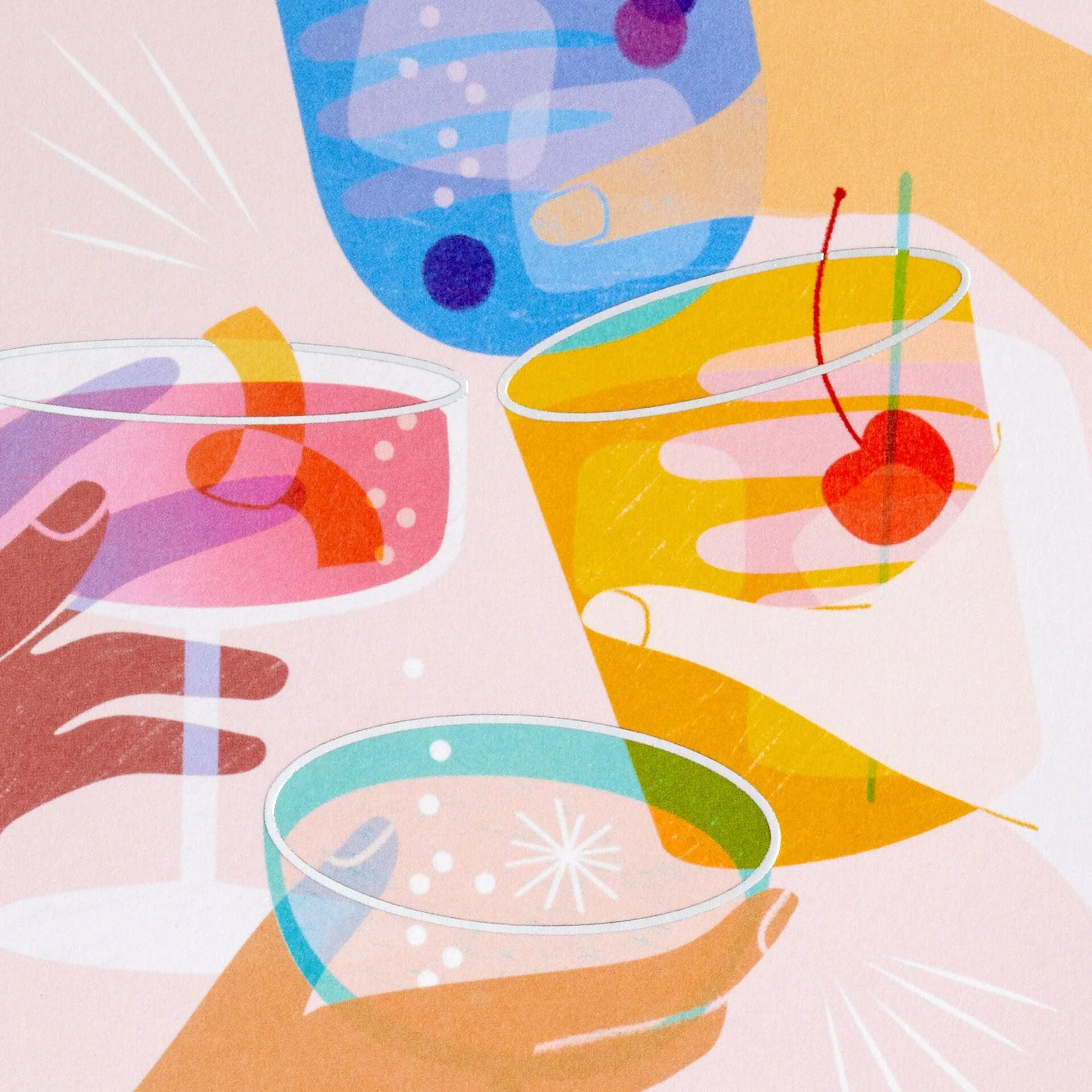 Hallmark : Cocktail Cheers Party Invitations, Pack of 10 - Image 4