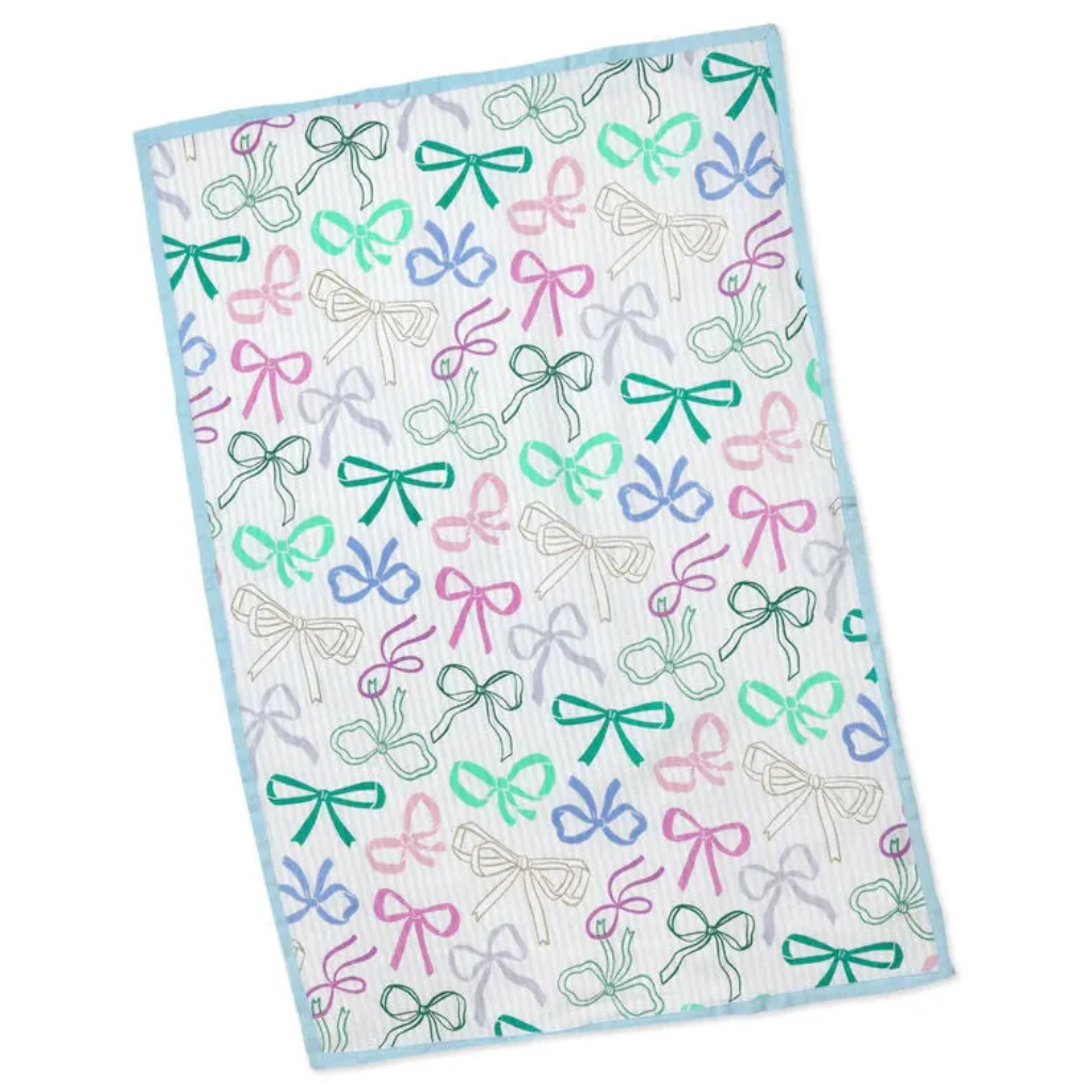 Hallmark : Colorful Bows Tea Towel, 18x24 - Image 3