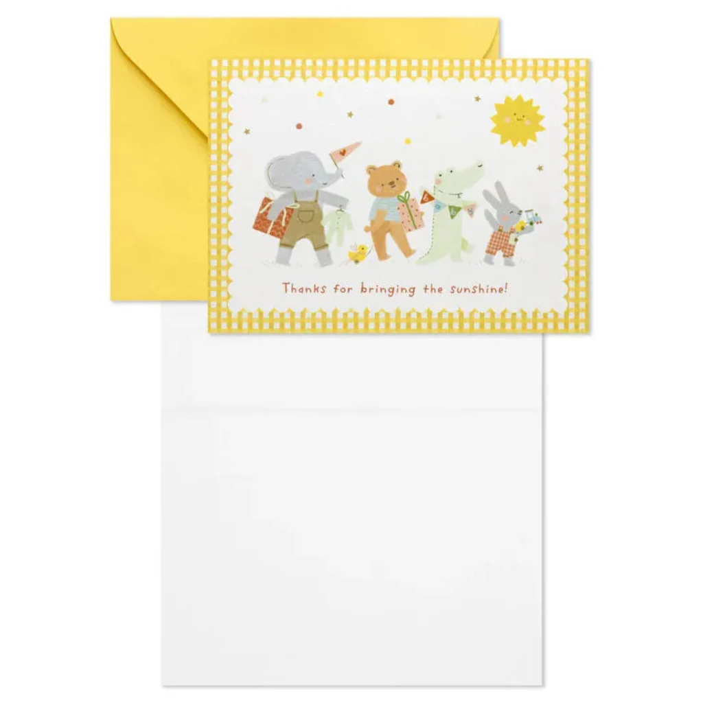 Hallmark : Cute Animal Babies Thank You Note Cards Pack - Image 2