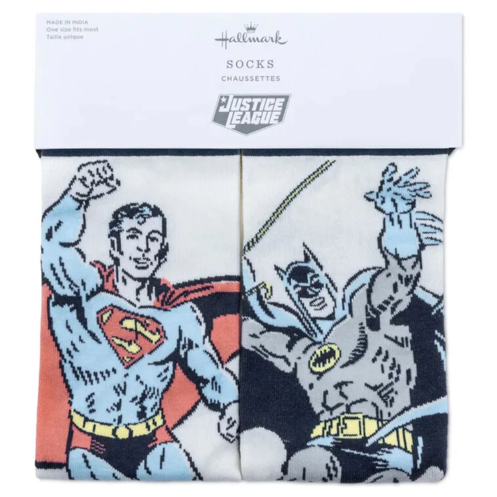Hallmark : DC™ Superman™ and Batman™ Novelty Crew Socks