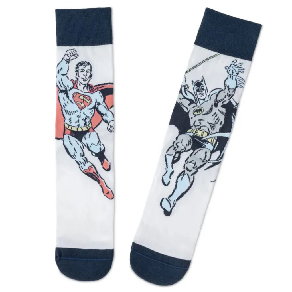 Hallmark : DC™ Superman™ and Batman™ Novelty Crew Socks - Image 3