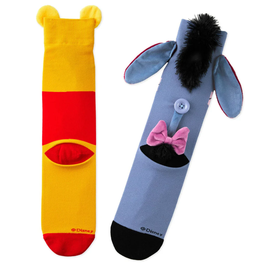 Hallmark : Disney Winnie the Pooh and Eeyore Novelty Crew Socks, 1 pair - Image 2