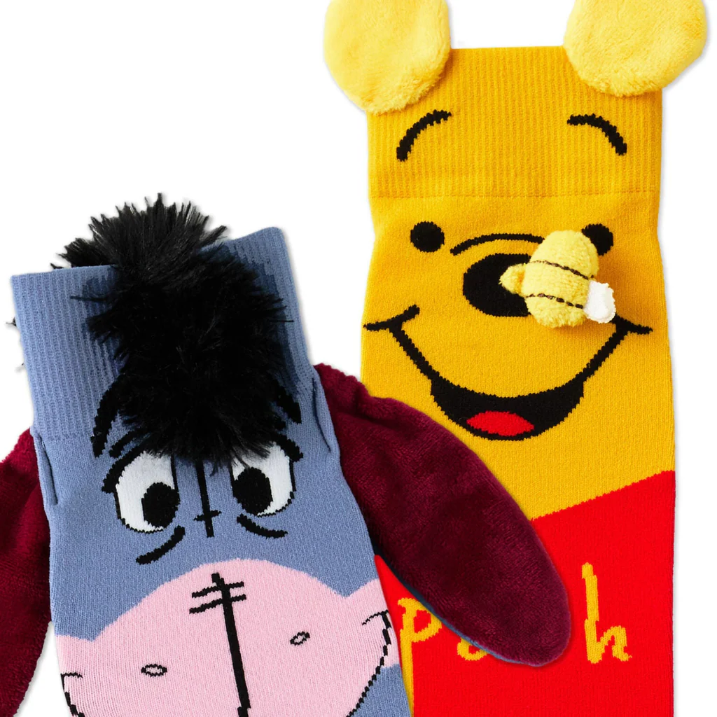 Hallmark : Disney Winnie the Pooh and Eeyore Novelty Crew Socks, 1 pair - Image 3